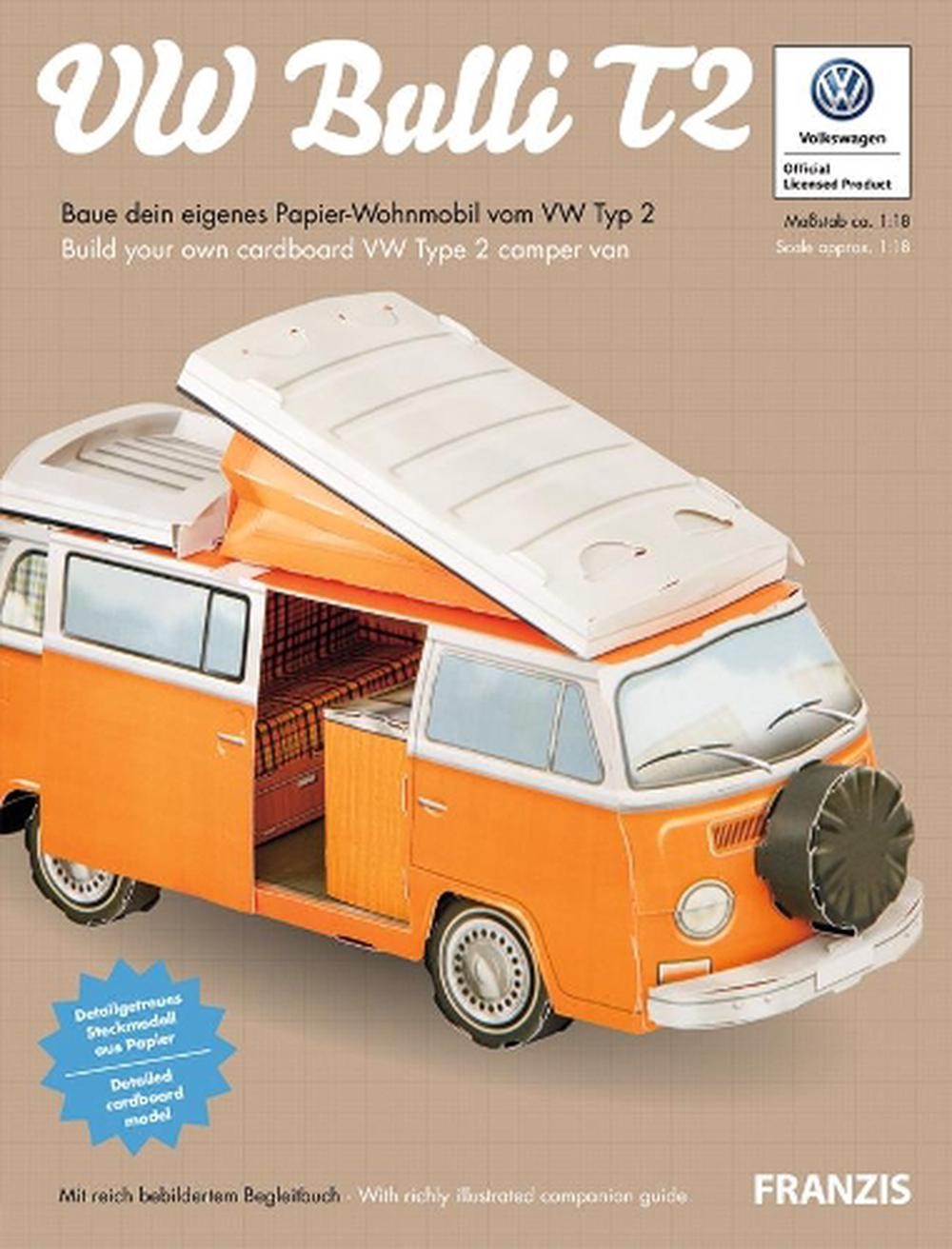 VW Bulli T2: Build Your Own VW Type 2 Camper Van (Scale 1:18) by Franzis Verlag 