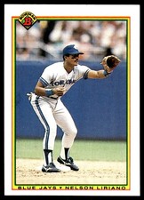 Nelson Liriano 1990 Bowman #518 Blue Jays MLB READ FREE SHIPPING AutographDen