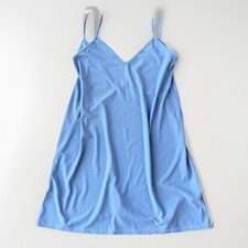 Pretty Little Thing Powder Blue Mini Slip Dress Size 4 V-Back