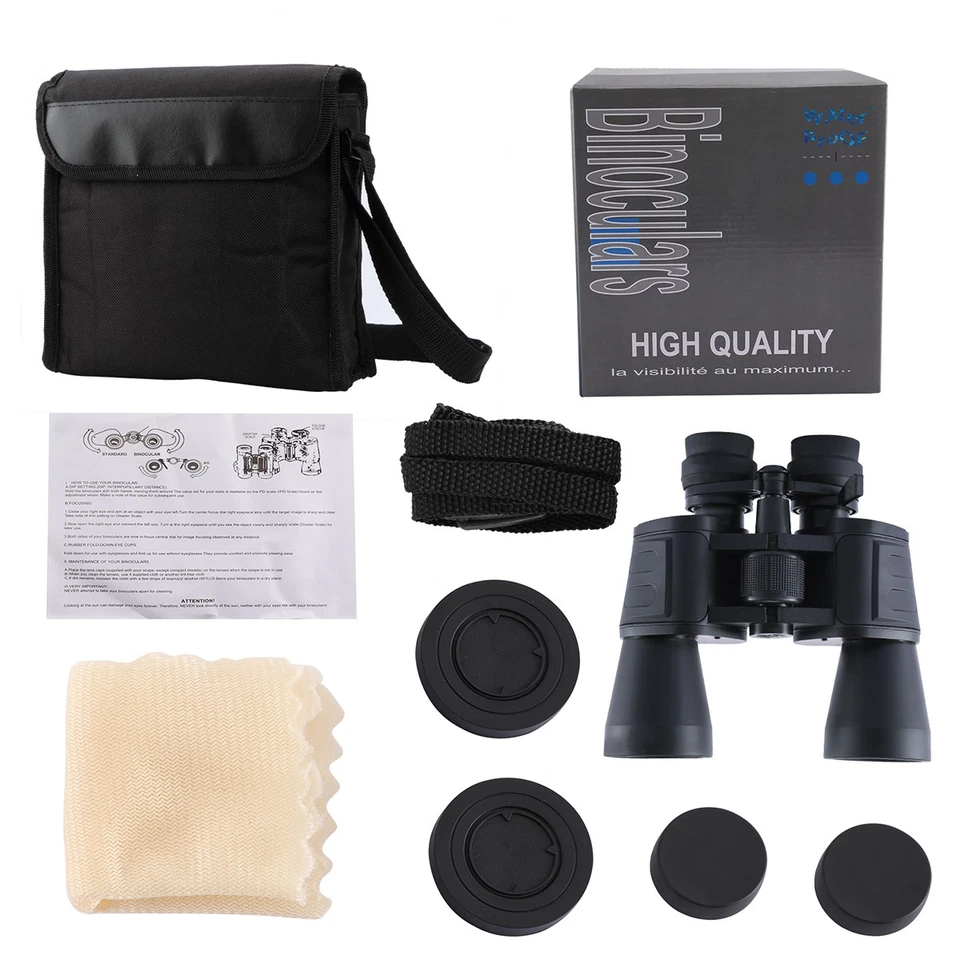 Day/Night Vision Binoculars 10-180x100 Zoom Outdoor Travel Hunting Telescope HD - Image 2 of 4