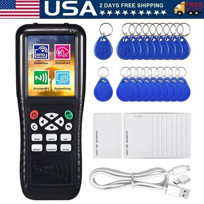 Multi Frequencies RFID Reader Writer Duplicator, RFID Smart Card Programmer, ...