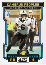 2023 Panini Score Camerun Peoples #301 Carolina Panthers Score Rookie RC NFL