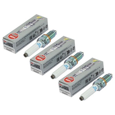 Zündkerze NGK Laser Platinum PZKER7B8EGS 93231 3 Stück für Audi A3 Seat Skoda VW