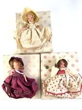 3 NANCY ANN STORYBOOK DOLLS  #92 Seasons Winter #92 Autumn #19 Bonnie with BOXES
