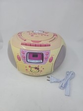 Vintage Hello Kitty CD Boombox Cassette Player AM/FM Radio KT2028A READ  