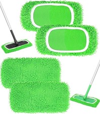 Reusable Microfiber Mop Pads Compatible with Swiffer Sweeper Mop, Wet Pads