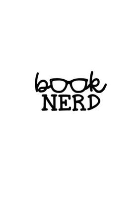 Book Nerd Reading Vinyl Decal Choose Size and Color