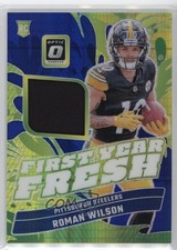 2024 Panini Donruss Optic First Year Fresh Blue Hyper Prizm Roman Wilson 1po4