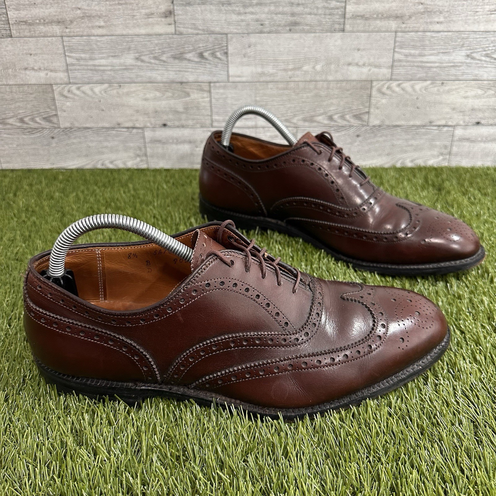 Alden 902 Dark Brown Calfskin Wing Tip Bal