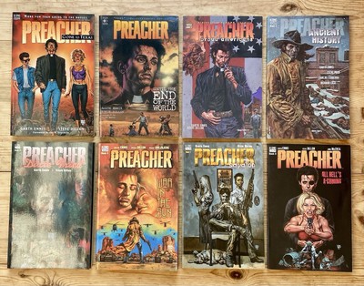Preacher Vol. 1 8   US Original Trade Paperbacks   Early Prints   Very Good