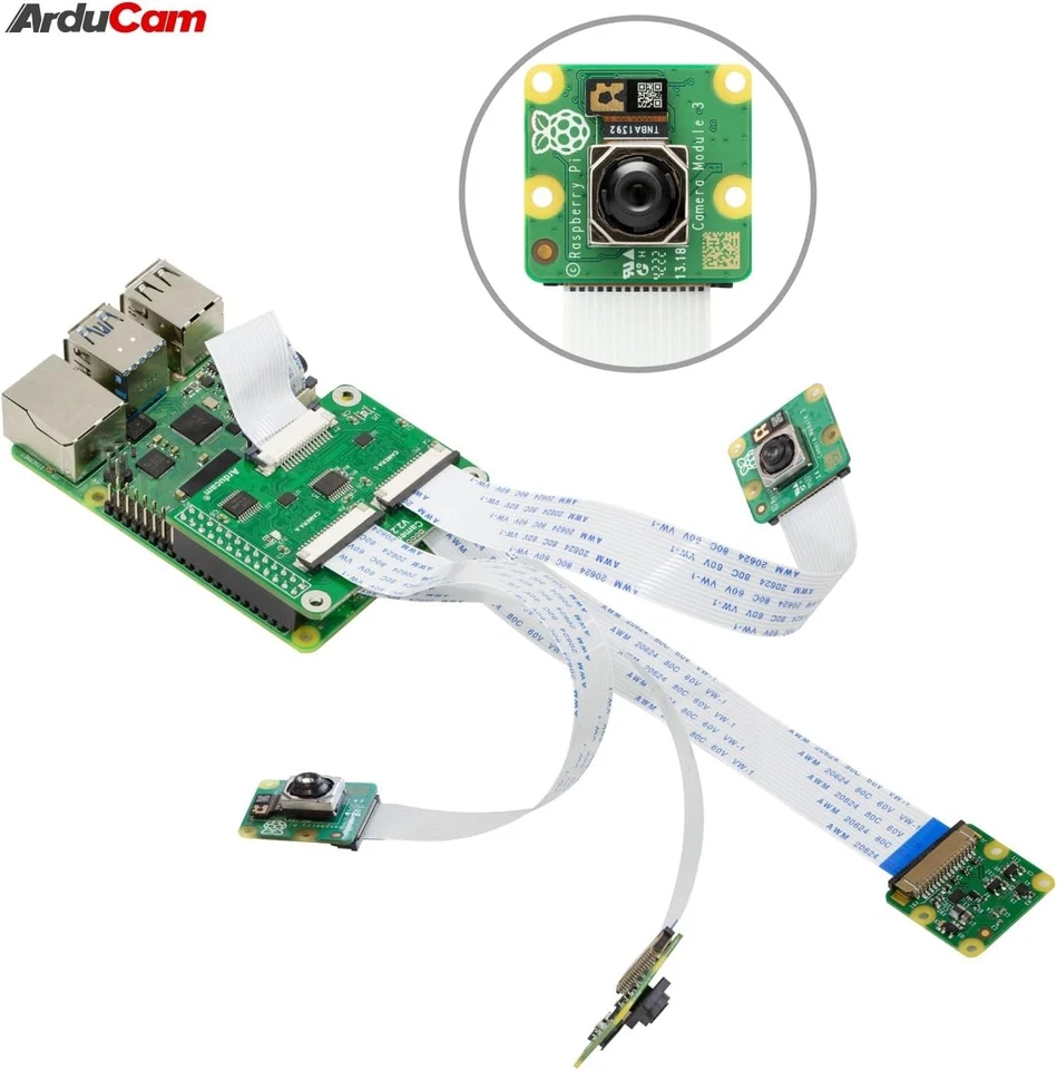 Arducam Multi Camera Adapter V2.2 for Raspberry Pi 5 - Image 4 of 4