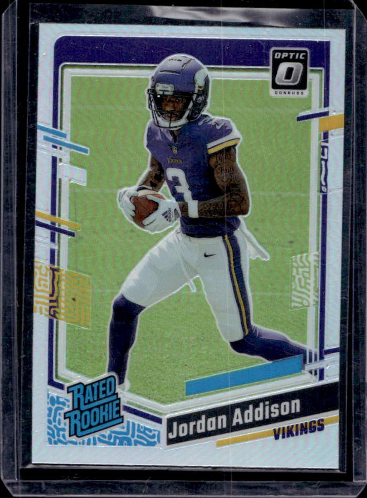 2023 Donruss Optic Jordan Addison Holo Prizm Rated Rookie #271 Vikings