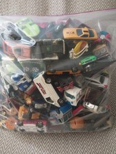 Huge Vintage Die Cast Cars Lot Mixed Brands And Conditions 2 Gallon Bag 10 lbs.