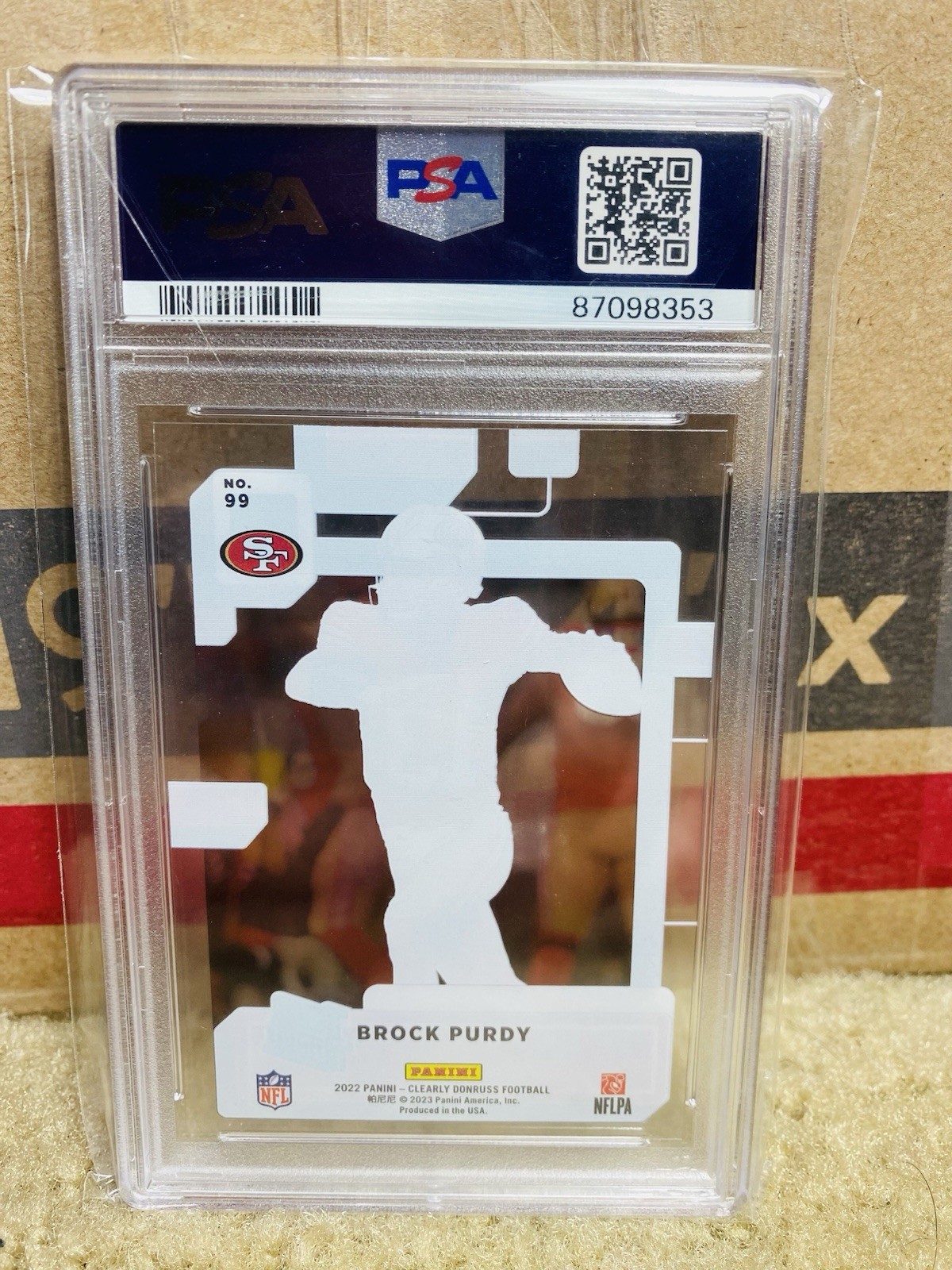 2022 Panini Clearly Donruss - Rated Rookie Brock Purdy #99 (RC) view 2