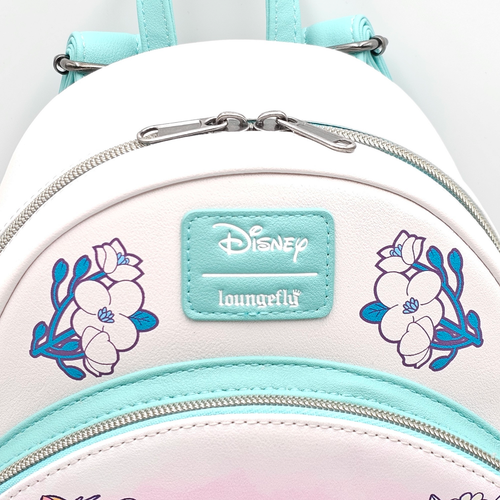 Mini sac à dos Loungefly Disney chats champ de fleurs vert floral neuf - Photo 10/11