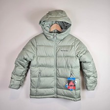 Columbia Youth Pike Lake II Hooded Jacket Size S/8 Safari Omni-Heat Outgrown