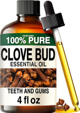 100 Pure Clove Oil - 4 Fl Oz Clove Essential Oil for Hair, Skin, Diffuser, Arom