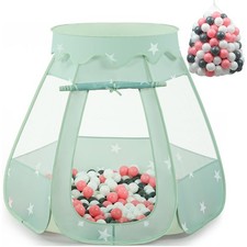 Baby Ball Pit for Toddler with 150 Balls, Kids Pop Up Play Tent for Girls, Pr...