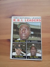 1964 Topps - League Leaders Hank Aaron, Ken Boyer, Bill White #11