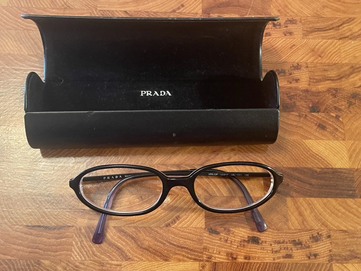 PRADA Black Oval Eyeglass Frames for sale | eBay display picture 3