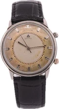 Vintage LeCoultre 2677-910/911 Memovox Men Mechanical Wristwatch K910 Steel USA