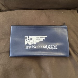   1 Money Bank Bag First National Bank of Pennsylvania zip works