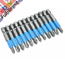 12Pcs Non-slip Screwdriver Bit Set Electric-Impact PH1/PH2/PH3/PZ1/PZ2/PZ3