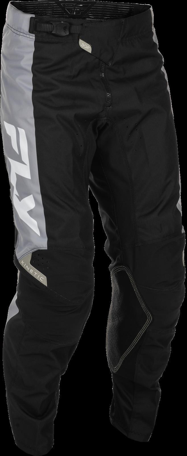 Fly Racing Kinetic MX Pants Black Grey Adult Motocross Off-Road  Enduro