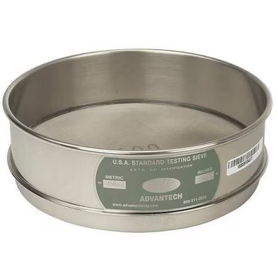 Advantech Manufacturing 80Ss8f Sieve, No 80, S/S, 8 In, Full Ht