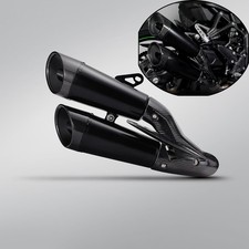 Zx4r 2023-2026 For Kawasaki Ninja Zx4rr Zx25r Slip On Exhaust Black Muffler Tips