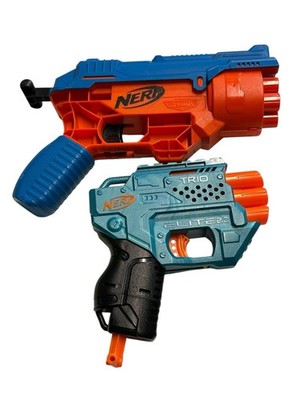 Nerf Blaster Lot Elite Trio Alpha Strike Toy Dart Guns Tested Working Set