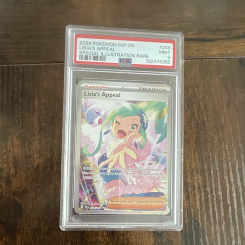 Pokemon PSA 9 2024 Lisia's Appeal Sv08 Surging Sparks 246/191 SIR Holo EN