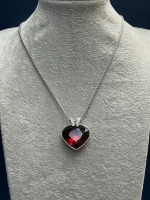Swarovski Oceanic Red Heart   Necklace *Preloved*