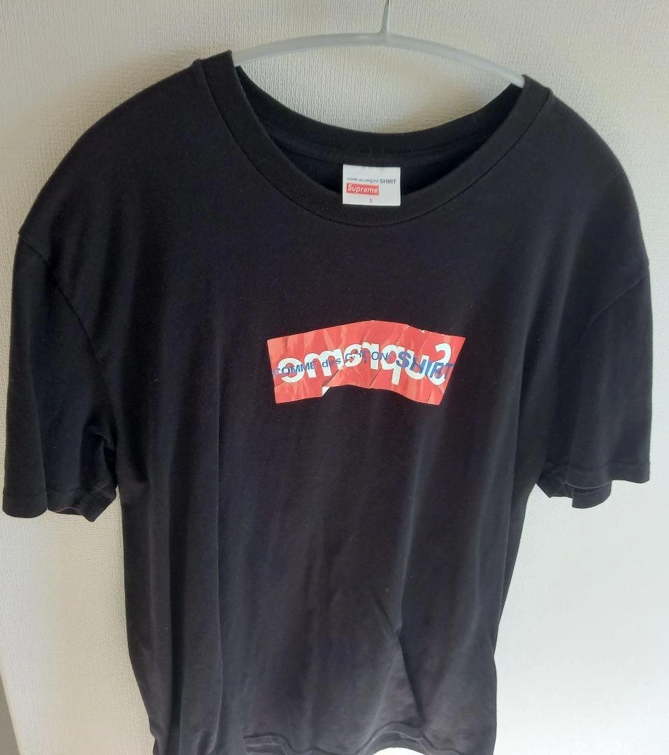 Supreme Men L comme Des Garcons Collaboration T Shirt Iconic Streetwear Rare LTD