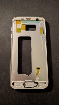 Samsung Galaxy S7 SM-G930F Mittelrahmen Middle Frame BUTTON SILVER (GEBRAUCHT)