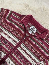 Vintage Y2K Tiara International Sweater Woman  s L Full Zip Cardigan Fair Isle