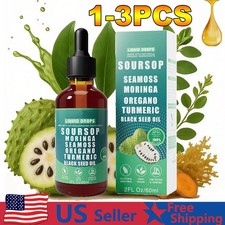 Soursop Bitters 10 in 1 Liquid Drops - Immunity, Liver,Gut  Antioxidant 60ML