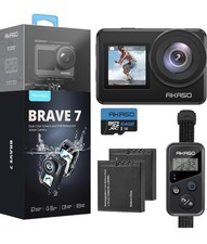 AKASO Brave 7 Action Camera 4K30FPS 20MP with 64GB U3 MicroSDXC Memory Card, ...