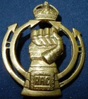 WW2 ROYAL ARMOURED CORPS REGIMENT MILITARY CAP BADGE LUGS FIXING WORLD WAR II