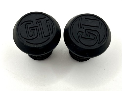GT BMX Bicycle Handlebar Grip End Plugs Black