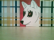 ACEO Original Mixed Media Painting Art Card ATC Portrait 80's Rock Band #93