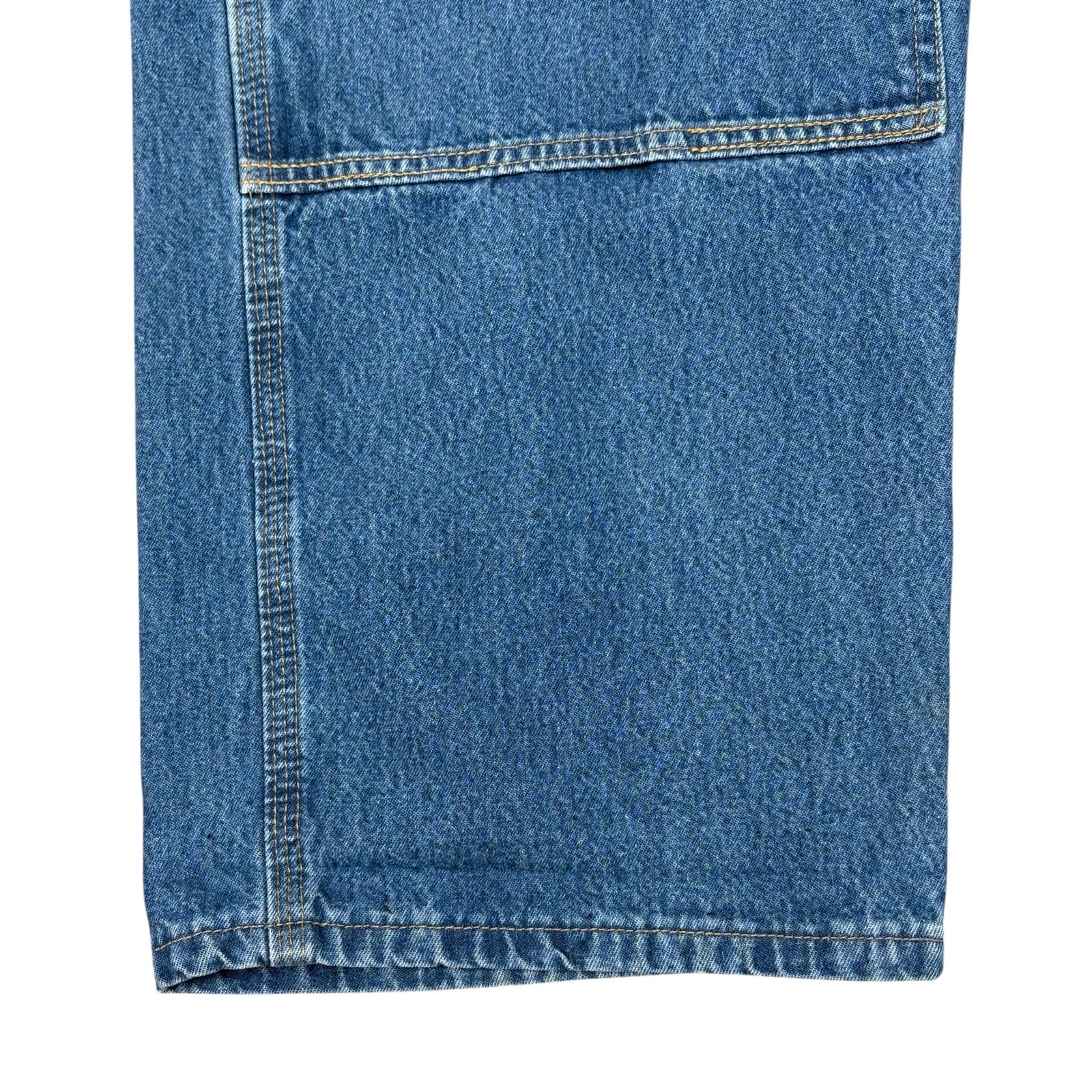 Carhartt Double Knees Dungarees Jeans Mens 42x30(41x29) Denim B273 DST Workwear  thumbnail 6