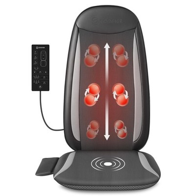 COMFIER Shiatsu Back Massager with Heat,Massage Chair Pad for Back Relief deep,H