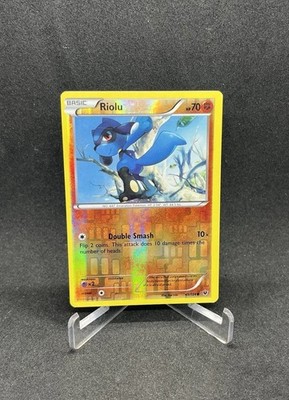 Riolu 45/124 Common Fates Collide Reverse Holo Pokémon Card 2016 LP