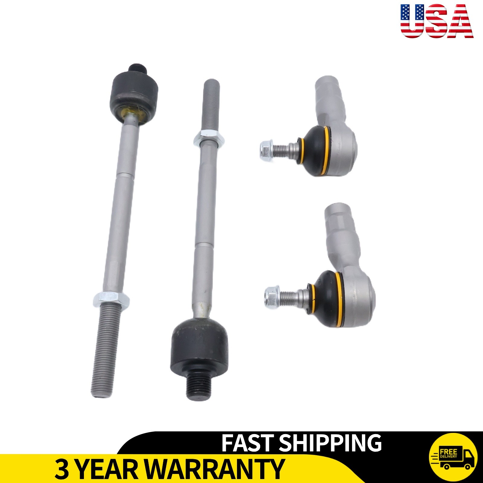 Maserati GranTurismo Front Right Outer Inner tie rods 4 pcs