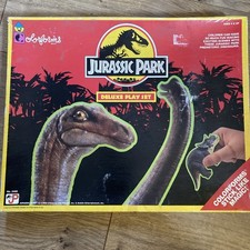 Vintage Jurassic Park Colorforms Deluxe Play Set 1992 / Original Box Dinosaurs