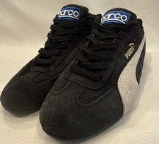 Puma Sparco speedcat Black and Gray Suede Sneakers Size US 6 / EUR 38