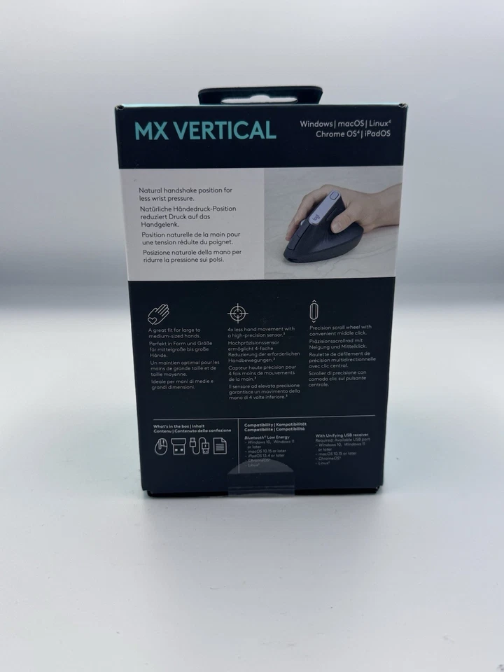 LOGITECH MX Vertical Ergonomic Optical Mouse - Image 2 of 3