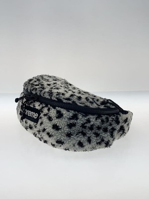17AW シュプリーム Leopard Fleece Waist Bag Supreme Leopard Fleece Waist Bag Red - FW17 - US