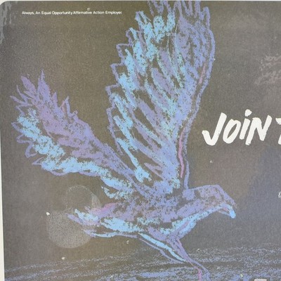 1980s McDonald's Join The Team Nighthawks Night Crew Equal Opportunity Employer